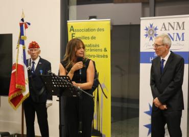 Remise des insignes de l'Ordre National du Mérite au grade d'officier à Alain Germain