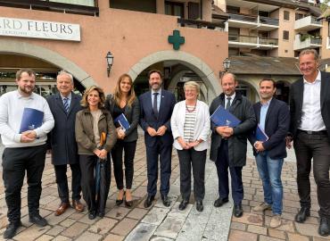 Visite de Fabrice Pannekoucke à Saint-Julien-en-Genevois