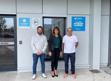 Visite de l'entreprise Bugnon à Publier qui a bénéficié des aides du pack reloc de la Région Auvergne-Rhône-Alpes