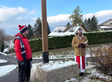 Bénédiction de la Croix de Bailly à Bonne