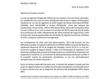 Saisie du Premier Ministre pour lui demander la réforme du coefficient de conversion