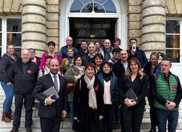 Visite du Sénat par les élus et agents de Pers-Jussy