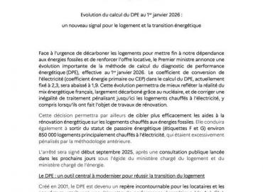 DPE des logements chauffés à l'électricité : une première victoire décisive et encourageante !