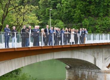 Inauguration de la passerelle de la Viarhôna